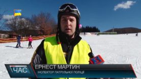 Поліцейські разом із шкільним патрулем каталися на лижах на Свалявщині/