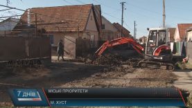 У Хусті продовжують ремонти доріг та каналізування вулиць