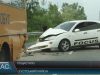 У Хусті в шкільний автобус врізався легковик