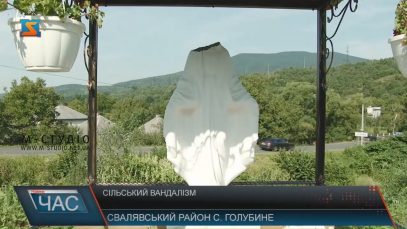 У Голубиному на Свалявщині вандали відбили голову скульптурі Діви Марії