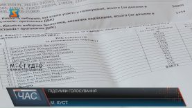 В ОВК №71 з центром у Хусті підбили підсумки голосування на позачергових виборах
