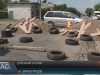 Жителі Виноградова заблокували одну з вулиць, щоб там не їздили вантажівки