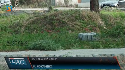 Реконструкція скверу на вулиці Духновича в Мукачеві затягнулася