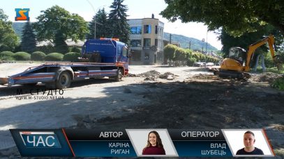 Реконструкція площі триває. Проєкт у Виноградові